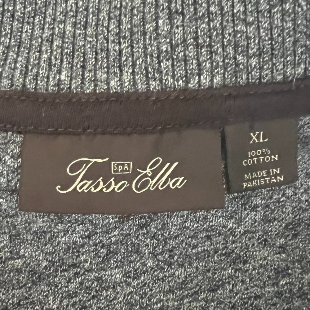 Men's SPA Tasso Elba EUC Pullover Gray Sweater Size XL - Picture 6 of 9
